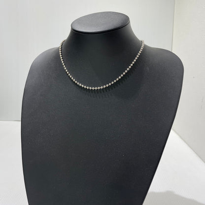 【中古品】【メンズ/レディース】 GUCCI グッチ INTERLOCKING G NECKLACE インターロッキングG ネックレス アクセサリー ボールチェーン 192-261009-yo-02-teih カラー：シルバー 万代Net店
