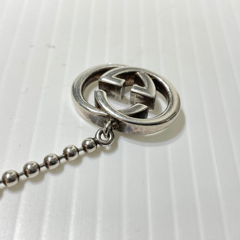 【中古品】【メンズ/レディース】 GUCCI グッチ INTERLOCKING G NECKLACE インターロッキングG ネックレス アクセサリー ボールチェーン 192-261009-yo-02-teih カラー：シルバー 万代Net店