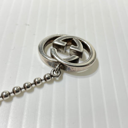 【中古品】【メンズ/レディース】 GUCCI グッチ INTERLOCKING G NECKLACE インターロッキングG ネックレス アクセサリー ボールチェーン 192-261009-yo-02-teih カラー：シルバー 万代Net店