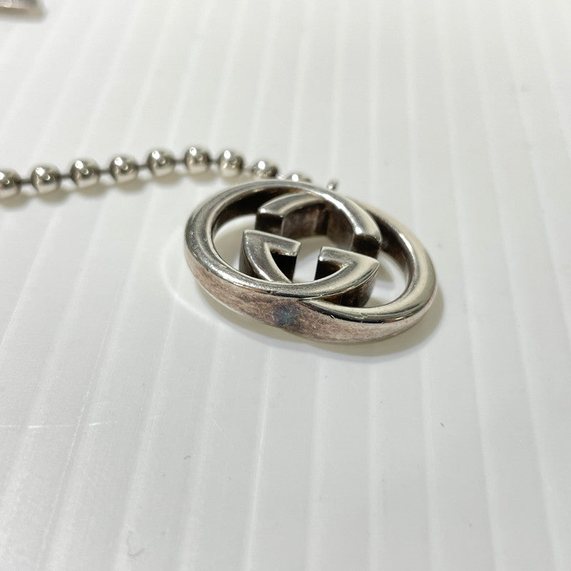 【中古品】【メンズ/レディース】 GUCCI グッチ INTERLOCKING G NECKLACE インターロッキングG ネックレス アクセサリー ボールチェーン 192-261009-yo-02-teih カラー：シルバー 万代Net店