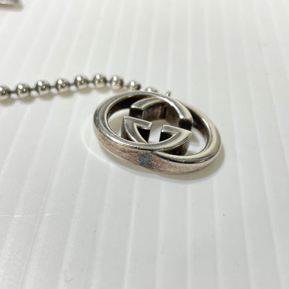 【中古品】【メンズ/レディース】 GUCCI グッチ INTERLOCKING G NECKLACE インターロッキングG ネックレス アクセサリー ボールチェーン 192-261009-yo-02-teih カラー：シルバー 万代Net店