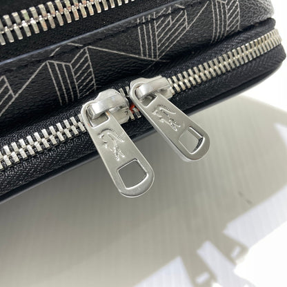 【中古品】【メンズ】 LACOSTE ラコステ THE BLEND MONOGRAM REPORTER BAG NH5283LX ザ ブレンド モノグラムコンビレポーターバッグ カバン 188-261009-yo-07-teih カラー：ブラック 万代Net店