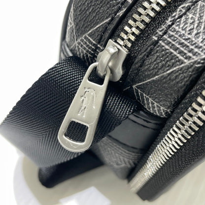 【中古品】【メンズ】 LACOSTE ラコステ THE BLEND MONOGRAM REPORTER BAG NH5283LX ザ ブレンド モノグラムコンビレポーターバッグ カバン 188-261009-yo-07-teih カラー：ブラック 万代Net店