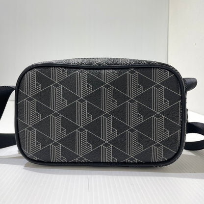【中古品】【メンズ】 LACOSTE ラコステ THE BLEND MONOGRAM REPORTER BAG NH5283LX ザ ブレンド モノグラムコンビレポーターバッグ カバン 188-261009-yo-07-teih カラー：ブラック 万代Net店