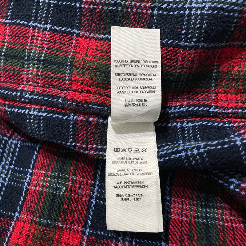 【中古品】【メンズ】 Supreme シュプリーム 26AW FRAYED TEXTURED PLAID SHIRT フレイド テクスチャード プレイド シャツ 長袖 トップス 149-261014-yo-12-teih サイズ：XL カラー：レッド 万代Net店