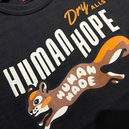 【中古品】【メンズ】 HUMAN MADE ヒューマンメイド × J－HOPE OF BTS ジェイホープ 別注コラボ HUMAN HOPE GRAPHIC T-SHIRT ”BLACK” XX31TE001 ヒューマンホープ グラフィック Tシャツ 半袖 トップス 142-261014-yo-18-teih サイズ：S カラー：ブラック 万代Net店