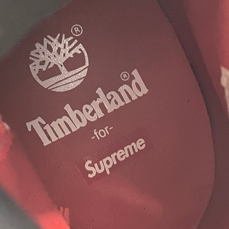 【中古品】【メンズ】 SUPREME シュプリーム × TIMBERLAND ティンバーランド 別注コラボ DIAMOND PLATE 6INCH PREMIUM WATERPROOF BOOT ダイヤモンド プレート 6インチ ウォータープルーフ ブーツ 靴 164-261007-sa-07-teih サイズ：27cm カラー：ブラック 万代Net店