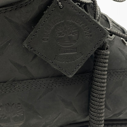 【中古品】【メンズ】 SUPREME シュプリーム × TIMBERLAND ティンバーランド 別注コラボ DIAMOND PLATE 6INCH PREMIUM WATERPROOF BOOT ダイヤモンド プレート 6インチ ウォータープルーフ ブーツ 靴 164-261007-sa-07-teih サイズ：27cm カラー：ブラック 万代Net店