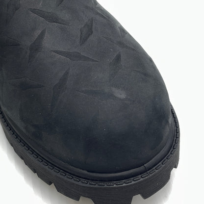 【中古品】【メンズ】 SUPREME シュプリーム × TIMBERLAND ティンバーランド 別注コラボ DIAMOND PLATE 6INCH PREMIUM WATERPROOF BOOT ダイヤモンド プレート 6インチ ウォータープルーフ ブーツ 靴 164-261007-sa-07-teih サイズ：27cm カラー：ブラック 万代Net店