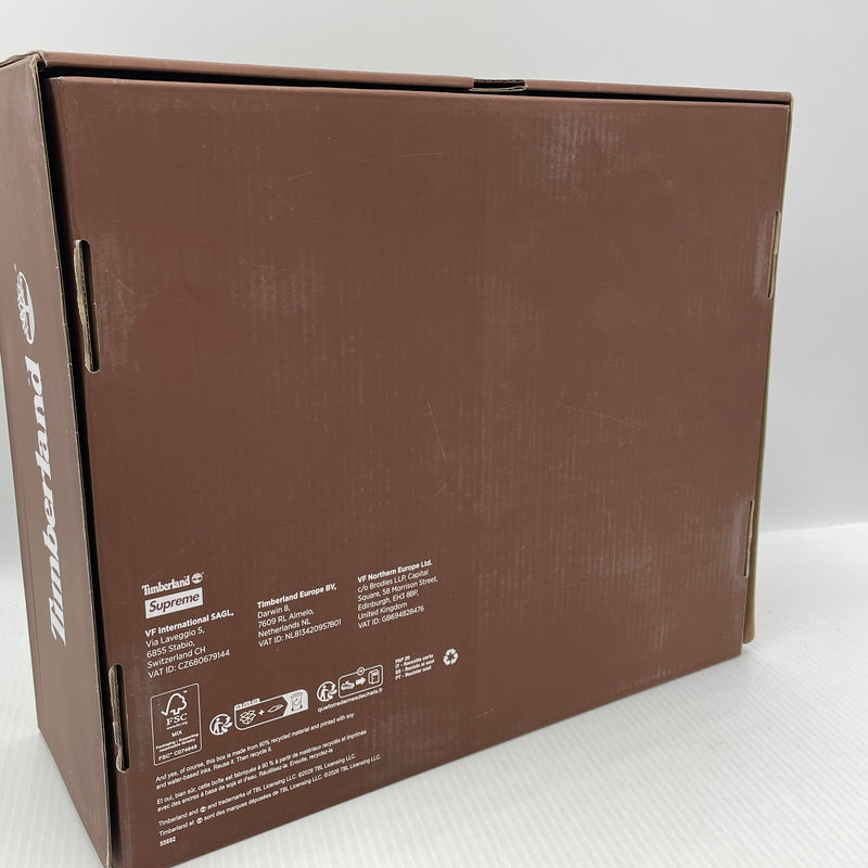 【中古品】【メンズ】 SUPREME シュプリーム × TIMBERLAND ティンバーランド 別注コラボ DIAMOND PLATE 6INCH PREMIUM WATERPROOF BOOT ダイヤモンド プレート 6インチ ウォータープルーフ ブーツ 靴 164-261007-sa-07-teih サイズ：27cm カラー：ブラック 万代Net店