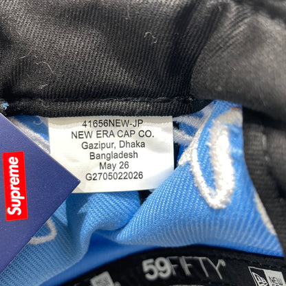 【中古品】【メンズ】 SUPREME シュプリーム × NEWERA ニューエラ 別注コラボ 26SS NEWYORK YANKEES NEWERA CAP ニューヨークヤンキース ニューエラ キャップ 帽子 182-261009-yo-10-teih サイズ：7 1/2(59.6cm) カラー：ブルー 万代Net店
