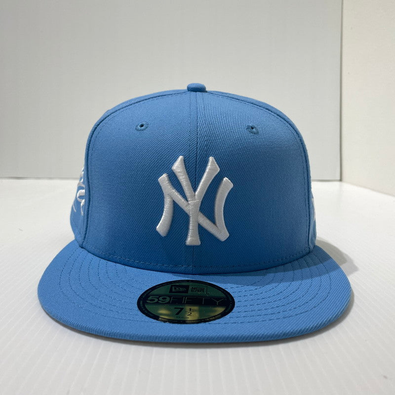 【中古品】【メンズ】 SUPREME シュプリーム × NEWERA ニューエラ 別注コラボ 26SS NEWYORK YANKEES NEWERA CAP ニューヨークヤンキース ニューエラ キャップ 帽子 182-261009-yo-10-teih サイズ：7 1/2(59.6cm) カラー：ブルー 万代Net店