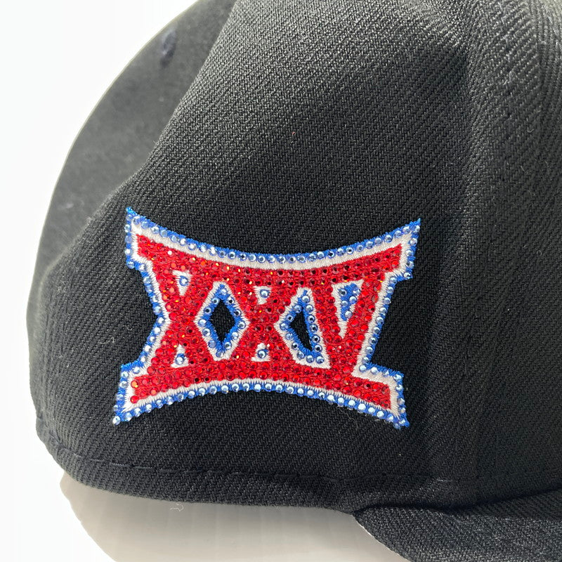 【中古品】【メンズ】 SUPREME シュプリーム × SWAROVSKI スワロフスキー 別注コラボ 25AW S LOGO NEW ERA ”BLACK” Sロゴ ニューエラ キャップ 帽子 185-261009-yo-14-teih サイズ：7 1/2(59.6cm) カラー：ブラック 万代Net店