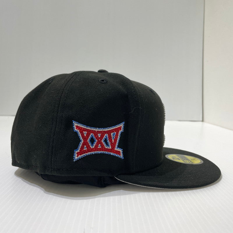 【中古品】【メンズ】 SUPREME シュプリーム × SWAROVSKI スワロフスキー 別注コラボ 25AW S LOGO NEW ERA ”BLACK” Sロゴ ニューエラ キャップ 帽子 185-261009-yo-14-teih サイズ：7 1/2(59.6cm) カラー：ブラック 万代Net店