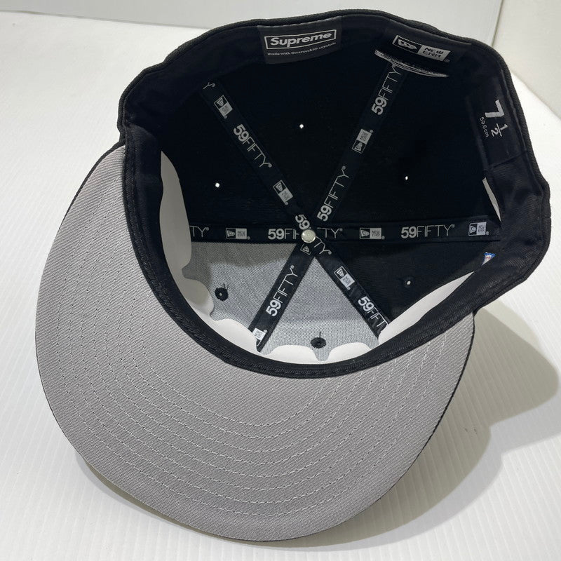 【中古品】【メンズ】 SUPREME シュプリーム × SWAROVSKI スワロフスキー 別注コラボ 25AW S LOGO NEW ERA ”BLACK” Sロゴ ニューエラ キャップ 帽子 185-261009-yo-14-teih サイズ：7 1/2(59.6cm) カラー：ブラック 万代Net店