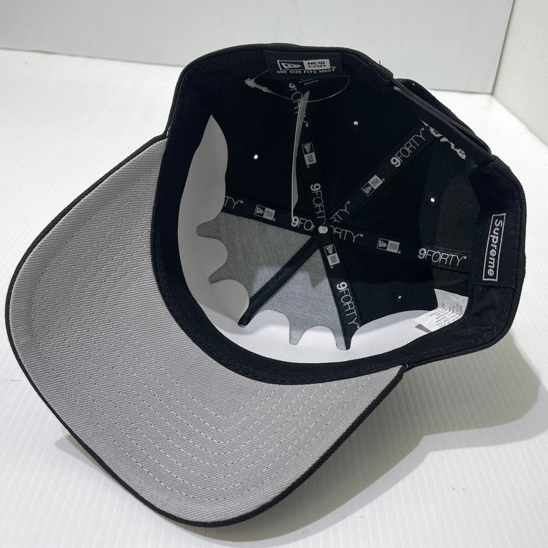 【中古品】【メンズ】 SUPREME シュプリーム 25AW SHARP SPELLOUT ADJUSTABLE NEW ERA CAP シャープ スペルアウト アジャスタブル ニューエラ キャップ 帽子 185-261009-yo-13-teih サイズ：ONE SIZE カラー：ブラック 万代Net店