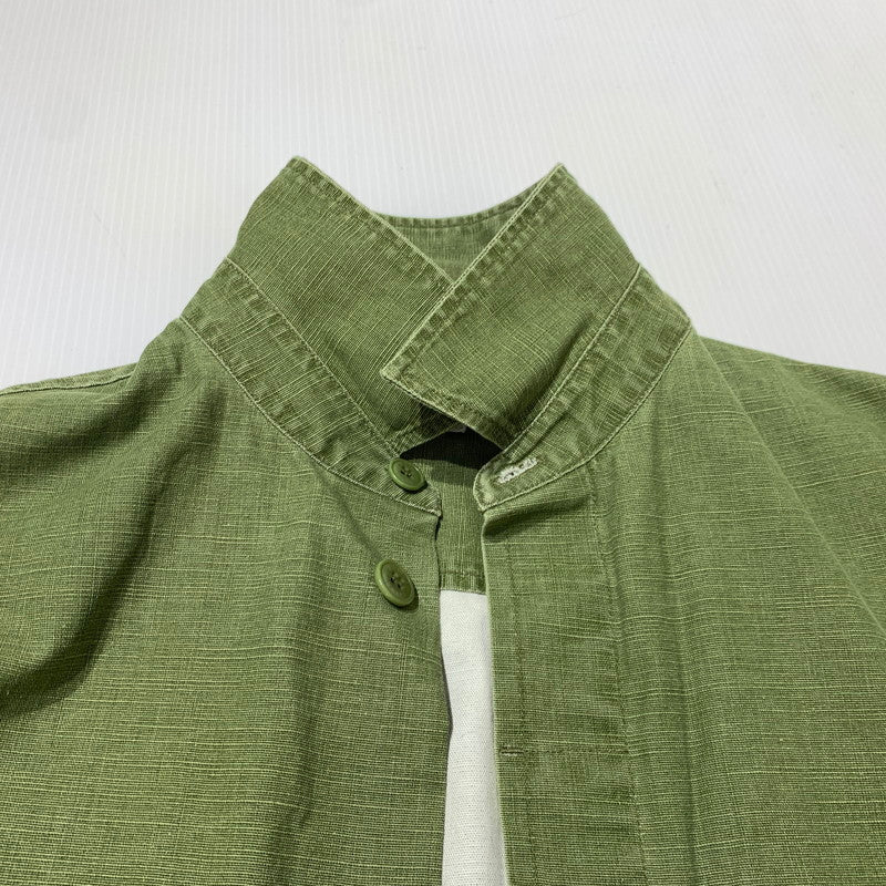 【中古品】【メンズ】 KENZO ケンゾー POCKET MILITARY OVER SHIRT FF55CH5339GD ポケット ミリタリー オーバーシャツ ライトアウター ワークジャケット 141-261006-ko-15-teih サイズ：M カラー：カーキ系 万代Net店
