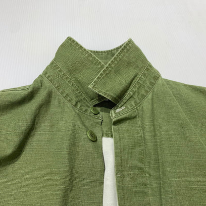 【中古品】【メンズ】 KENZO ケンゾー POCKET MILITARY OVER SHIRT FF55CH5339GD ポケット ミリタリー オーバーシャツ ライトアウター ワークジャケット 141-261006-ko-15-teih サイズ：M カラー：カーキ系 万代Net店