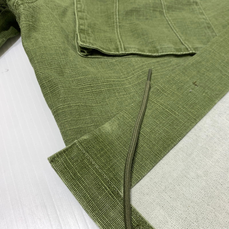 【中古品】【メンズ】 KENZO ケンゾー POCKET MILITARY OVER SHIRT FF55CH5339GD ポケット ミリタリー オーバーシャツ ライトアウター ワークジャケット 141-261006-ko-15-teih サイズ：M カラー：カーキ系 万代Net店