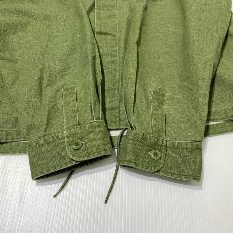 【中古品】【メンズ】 KENZO ケンゾー POCKET MILITARY OVER SHIRT FF55CH5339GD ポケット ミリタリー オーバーシャツ ライトアウター ワークジャケット 141-261006-ko-15-teih サイズ：M カラー：カーキ系 万代Net店