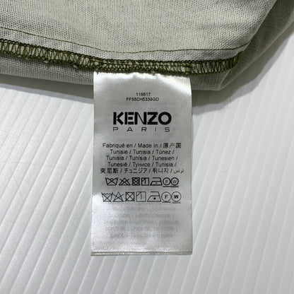 【中古品】【メンズ】 KENZO ケンゾー POCKET MILITARY OVER SHIRT FF55CH5339GD ポケット ミリタリー オーバーシャツ ライトアウター ワークジャケット 141-261006-ko-15-teih サイズ：M カラー：カーキ系 万代Net店