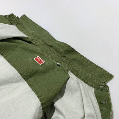【中古品】【メンズ】 KENZO ケンゾー POCKET MILITARY OVER SHIRT FF55CH5339GD ポケット ミリタリー オーバーシャツ ライトアウター ワークジャケット 141-261006-ko-15-teih サイズ：M カラー：カーキ系 万代Net店