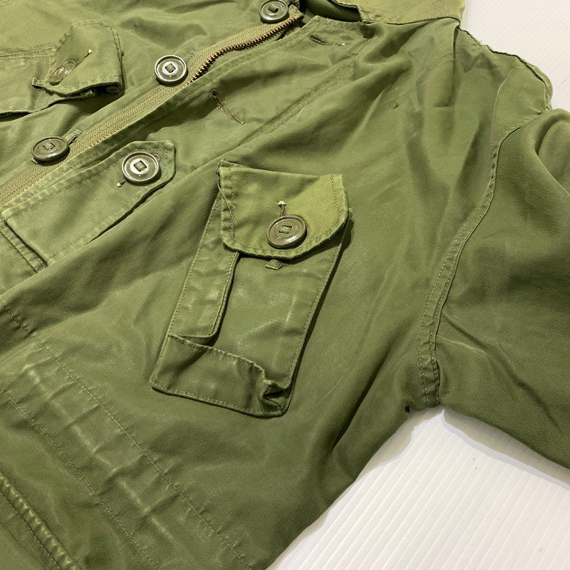【現状渡し品】【メンズ】 UNKNOWN CANADIAN ARMY MK-2 JACKET 8415-21-870-5575 カナディアン アーミー MK-2ジャケット ライトアウター ミリタリーコート 145-261006-ko-16-teih サイズ：R-S カラー：カーキ系 万代Net店