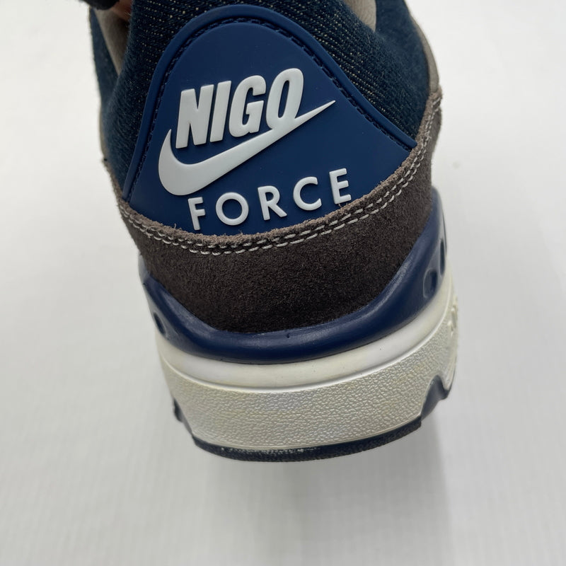 【中古品】【メンズ】 NIGO ニゴー × NIKE ナイキ × LEVI’S リーバイス 別注コラボ AIR FORCE 3 LOW HQ0262-004 エア フォース スリー ロー スニーカー 靴 160-261007-sa-15-teih サイズ：29cm カラー：ブラウンネイビー 万代Net店