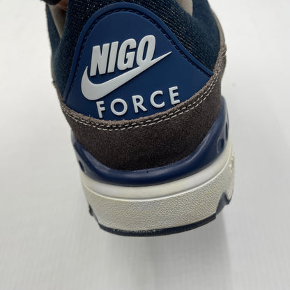 【中古品】【メンズ】 NIGO ニゴー × NIKE ナイキ × LEVI’S リーバイス 別注コラボ AIR FORCE 3 LOW HQ0262-004 エア フォース スリー ロー スニーカー 靴 160-261007-sa-15-teih サイズ：29cm カラー：ブラウンネイビー 万代Net店