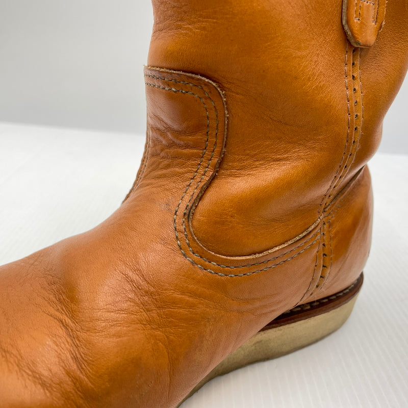 【現状渡し品】【メンズ】 REDWING レッド ウィング 9‘PECOS GOLD RUSSET 9866 9インチ ペコス ゴールドラセット 靴 164-261007-sa-14-teih サイズ：27cm カラー：ブラウン 万代Net店