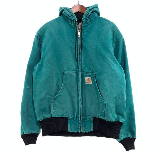 【ジャンク品】【メンズ】 Carhartt カーハート ACTIVE JACKET アクティブジャケット アウター ダックジャケット ワークジャケット 145-261006-ko-20-teih サイズ：不明 カラー：グリーン系 万代Net店