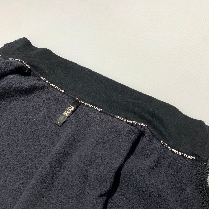 【中古品】【メンズ】 SY32 BY SWEETYEARS エスワイ32バイスィートイヤーズ TRACK JACKET トラックジャケット ライトアウター ジャージ 140-261006-ko-08-teih サイズ：L カラー：ブラック 万代Net店