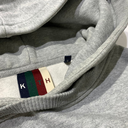 【中古品】【メンズ】 KITH キス CLASSIC LOGO HOODIE KH2236 クラシック ロゴ フーディ トップス プルオーバーパーカー 142-261006-ko-09-teih サイズ：L カラー：グレー 万代Net店