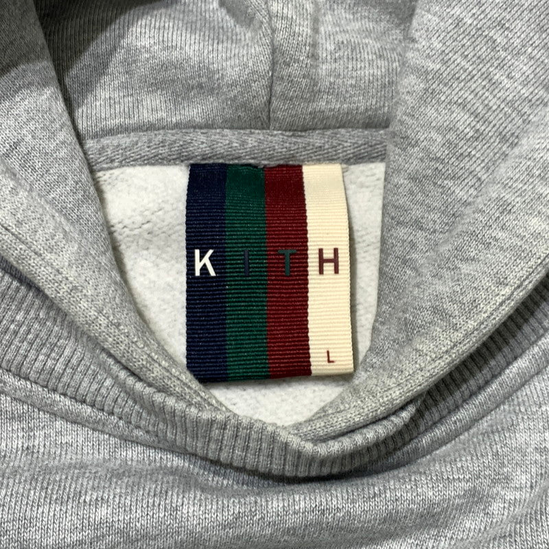 【中古品】【メンズ】 KITH キス CLASSIC LOGO HOODIE KH2236 クラシック ロゴ フーディ トップス プルオーバーパーカー 142-261006-ko-09-teih サイズ：L カラー：グレー 万代Net店