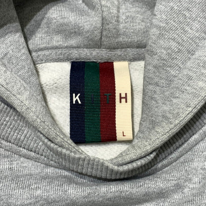 【中古品】【メンズ】 KITH キス CLASSIC LOGO HOODIE KH2236 クラシック ロゴ フーディ トップス プルオーバーパーカー 142-261006-ko-09-teih サイズ：L カラー：グレー 万代Net店