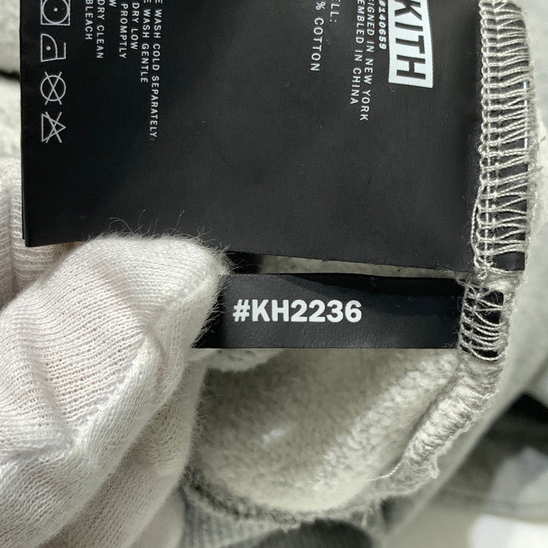 【中古品】【メンズ】 KITH キス CLASSIC LOGO HOODIE KH2236 クラシック ロゴ フーディ トップス プルオーバーパーカー 142-261006-ko-09-teih サイズ：L カラー：グレー 万代Net店