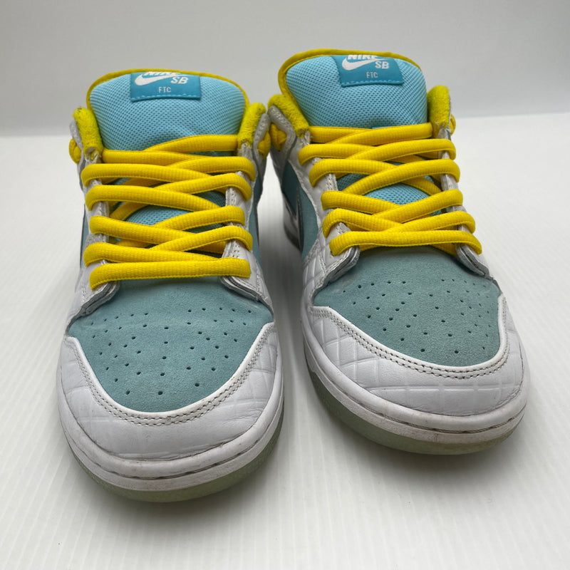 【中古品】【メンズ】 NIKE SB ナイキエスビー × FTC エフティーシー 別注コラボ DUNK LOW ”WHITE BLUE” DH7687-400 ダンク ロー ホワイト ブルー スニーカー 靴 160-261007-sa-10-teih サイズ：29cm カラー：ブルー×ホワイト 万代Net店