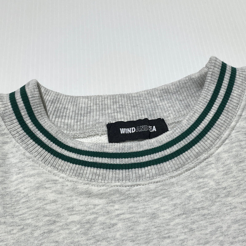 【中古品】【メンズ】 WINDANDSEA ウィンダンシー SEA PATCH CREWNECK シー パッチ クルーネック 長袖 トップス スウェット トレーナー 142-261004-sa-24-teih サイズ：L カラー：グレー 万代Net店