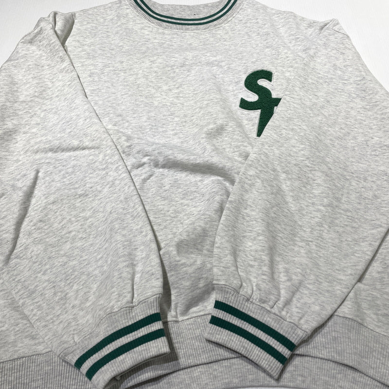 【中古品】【メンズ】 WINDANDSEA ウィンダンシー SEA PATCH CREWNECK シー パッチ クルーネック 長袖 トップス スウェット トレーナー 142-261004-sa-24-teih サイズ：L カラー：グレー 万代Net店
