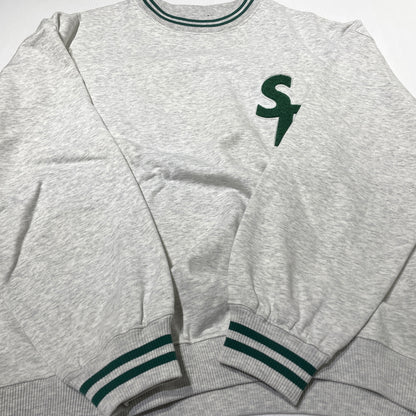 【中古品】【メンズ】 WINDANDSEA ウィンダンシー SEA PATCH CREWNECK シー パッチ クルーネック 長袖 トップス スウェット トレーナー 142-261004-sa-24-teih サイズ：L カラー：グレー 万代Net店