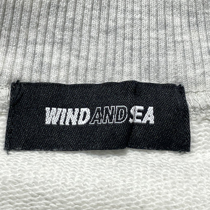 【中古品】【メンズ】 WINDANDSEA ウィンダンシー SEA PATCH CREWNECK シー パッチ クルーネック 長袖 トップス スウェット トレーナー 142-261004-sa-24-teih サイズ：L カラー：グレー 万代Net店