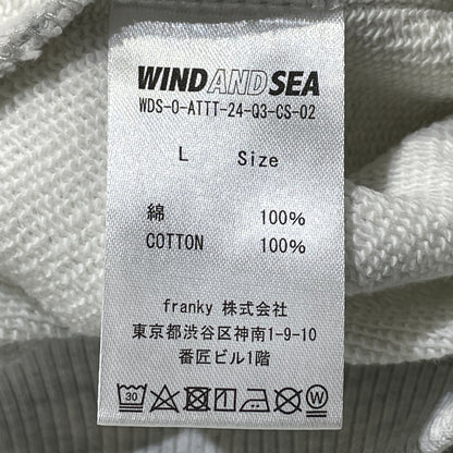 【中古品】【メンズ】 WINDANDSEA ウィンダンシー SEA PATCH CREWNECK シー パッチ クルーネック 長袖 トップス スウェット トレーナー 142-261004-sa-24-teih サイズ：L カラー：グレー 万代Net店