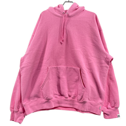 【中古品】【メンズ】 SUPREME シュプリーム × GOODENOUGH グッドナイフ 別注コラボ 25SS HOODED SWEATSHIRT 2025年春夏 フーデッド スウェット シャツ 長袖 トップス プルオーバーパーカー 149-261004-sa-25-teih サイズ：XXL カラー：ピンク 万代Net店