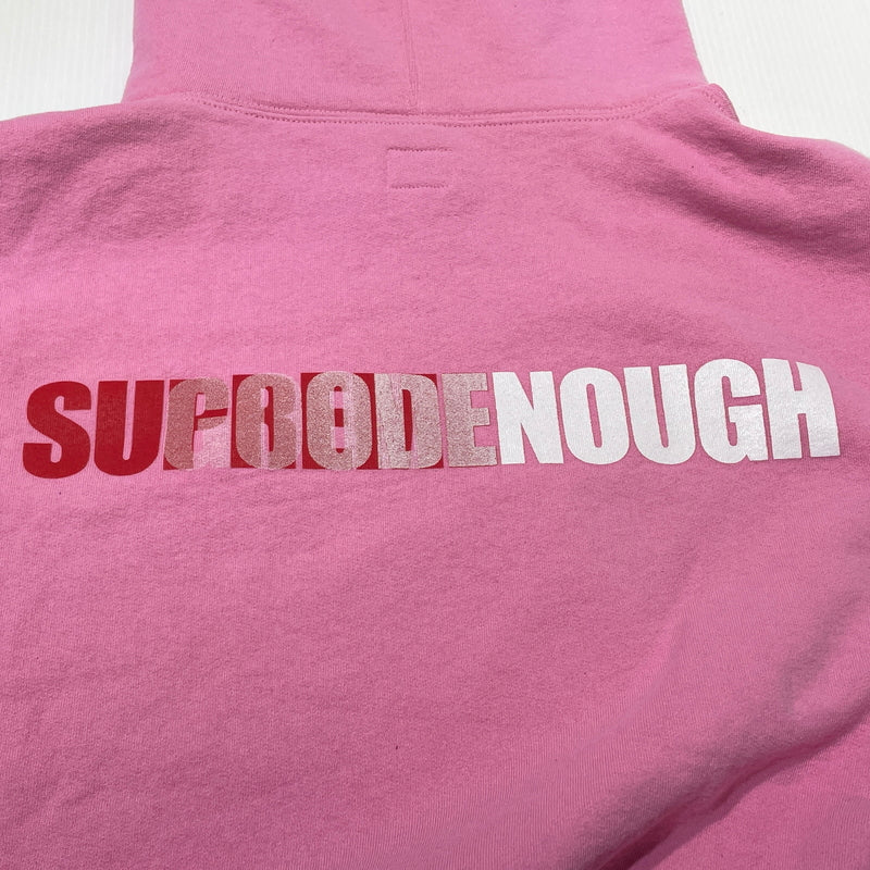 【中古品】【メンズ】 SUPREME シュプリーム × GOODENOUGH グッドナイフ 別注コラボ 25SS HOODED SWEATSHIRT 2025年春夏 フーデッド スウェット シャツ 長袖 トップス プルオーバーパーカー 149-261004-sa-25-teih サイズ：XXL カラー：ピンク 万代Net店