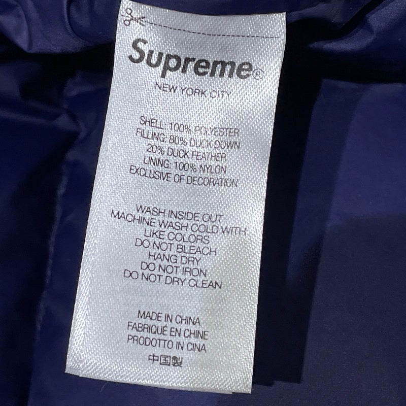 【中古品】【メンズ】 SUPREME シュプリーム × UMBRO アンブロ 別注コラボ 25AW DOWN PUFFER JACKET 2025年秋冬 ダウン パファー ジャケット アウター 149-261004-sa-27-teih サイズ：3XL カラー：ネイビー 万代Net店