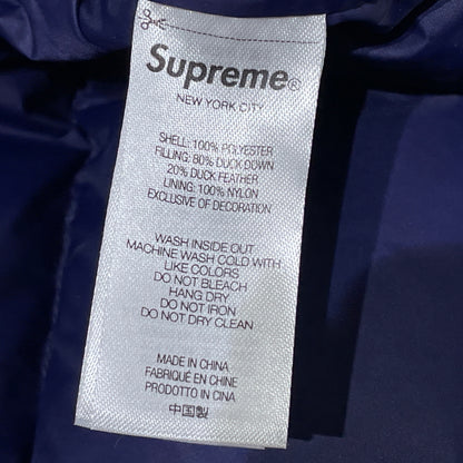 【中古品】【メンズ】 SUPREME シュプリーム × UMBRO アンブロ 別注コラボ 25AW DOWN PUFFER JACKET 2025年秋冬 ダウン パファー ジャケット アウター 149-261004-sa-27-teih サイズ：3XL カラー：ネイビー 万代Net店