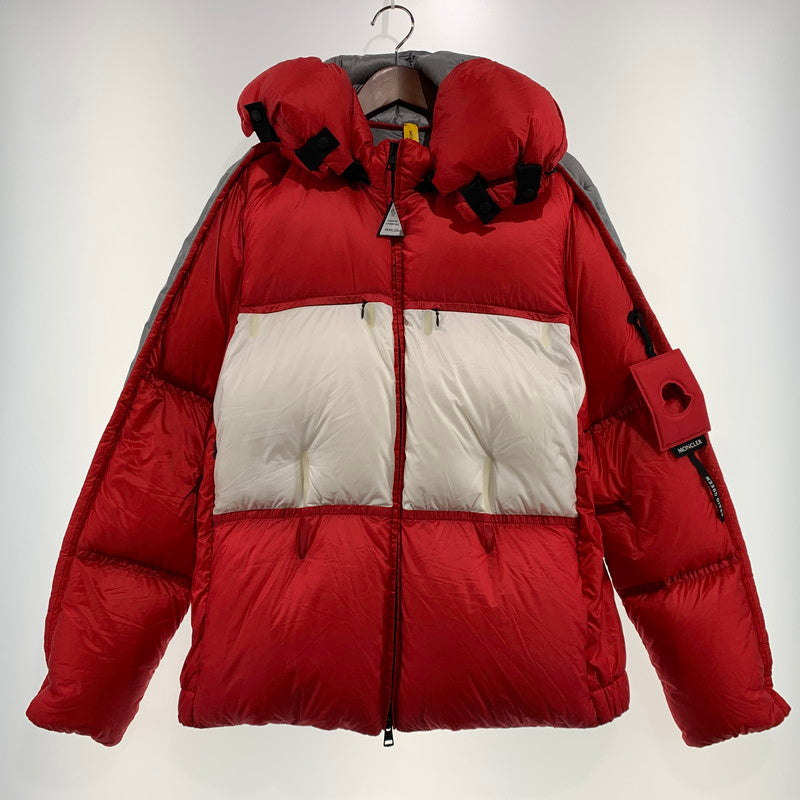 【中古品】【メンズ】 MONCLER モンクレール × GENIUS 5 CRAIG GREEN ジーニアス 5 クレイグ・グリーン 別注 コラボ COOLIDGE GIUBBOTTO E209H4139500 クーリッジ ダウンジャケット アウター 141-261009-ko-17-teih サイズ：2 カラー：レッドシルバーホワイト 万代Net店