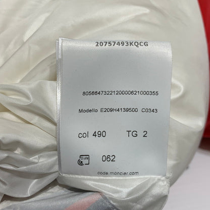 【中古品】【メンズ】 MONCLER モンクレール × GENIUS 5 CRAIG GREEN ジーニアス 5 クレイグ・グリーン 別注 コラボ COOLIDGE GIUBBOTTO E209H4139500 クーリッジ ダウンジャケット アウター 141-261009-ko-17-teih サイズ：2 カラー：レッドシルバーホワイト 万代Net店