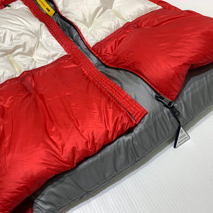 【中古品】【メンズ】 MONCLER モンクレール × GENIUS 5 CRAIG GREEN ジーニアス 5 クレイグ・グリーン 別注 コラボ COOLIDGE GIUBBOTTO E209H4139500 クーリッジ ダウンジャケット アウター 141-261009-ko-17-teih サイズ：2 カラー：レッドシルバーホワイト 万代Net店