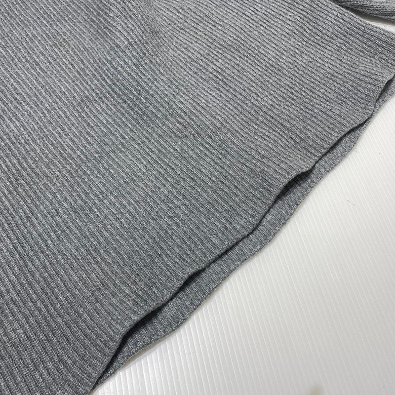 【中古品】【メンズ】 LOUIS VUITTON ルイ・ヴィトン 19AW WORLD LOGO JACQUARD KNIT RM192 OZJ HHN89W ワールドロゴ ジャガード ニット 長袖 トップス セーター 179-261014-yo-25-teih サイズ：L カラー：グレー 万代Net店